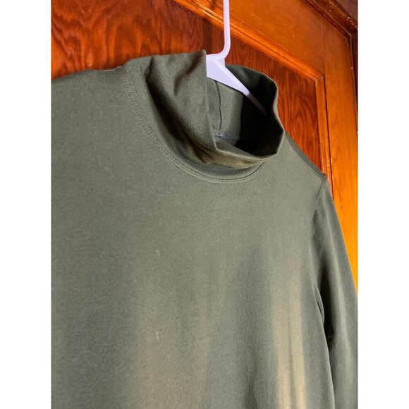 Title Nine Dress Medium Guthrie Bodycon Turtleneck Sexy  Olive Forest Green - Picture 5 of 6